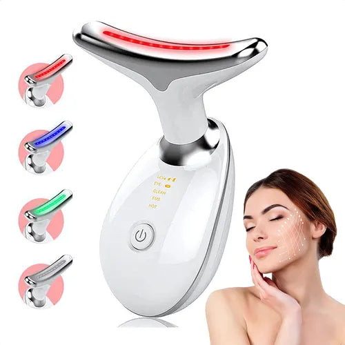 Massageador Facial LED Antirrugas