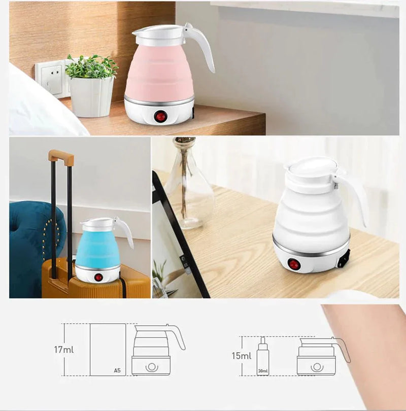 🔥 PAGA AL RECIBIR 🔥 Calentador tetera Hervidor De Agua Plegable Eléctrico Viaje 600ml 🫖